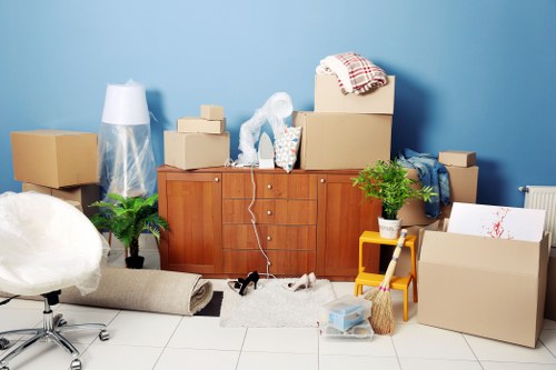 Preparing and wrapping furniture for safe transport during a Westkensington move