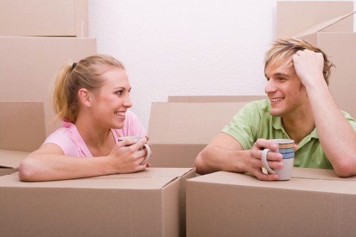 House movers assisting with a home move in West Kensington