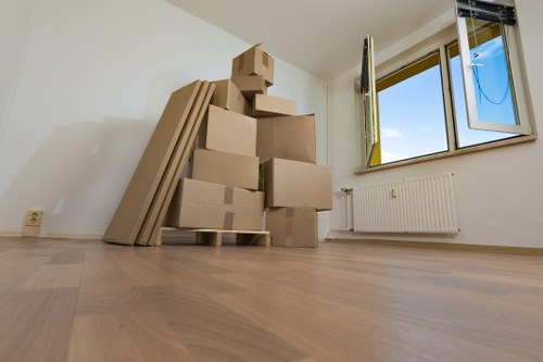 Office relocation team planning a business move in West Kensington