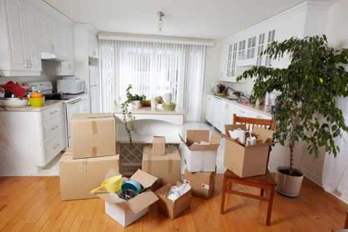 Team organizing a commercial move in Westkensington workspace