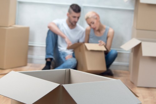 Careful loading of furniture for a local West Kensington move