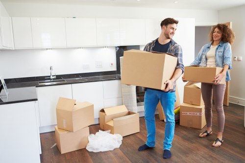 Westkensington moving service unloading household items