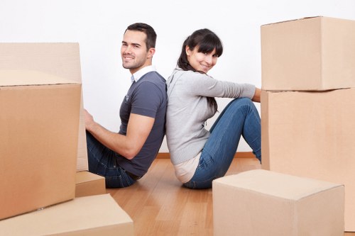 Staff training for careful lifting and loading during a house move