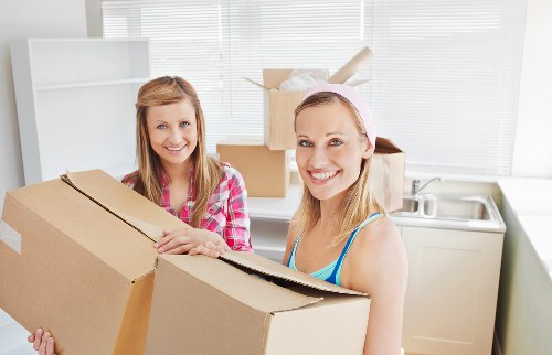 Professional man and van service during a flat relocation in Westkensington