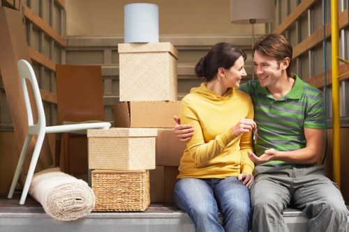 Professional office removals in Westkensington with packed desks and files